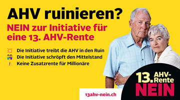 NEIN zur Initiative für eine 13. AHV-Rente